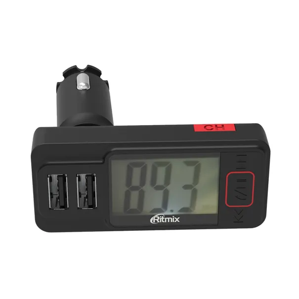 Автомобильный FMтрансмиттер с дисплеем + USB зарядка, Bluetooth, RITMIX FMTA775 Ritmix 15119075