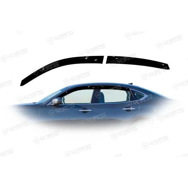 Дефлектора на окна Infiniti Q70 (Y51) 2014/Nissan Fuga (Y51) 2009EuroStandard деф.окон Cobra Tuning IE11114