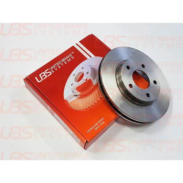 Диск тормозной для MITSUBISHI LANCER 08-/ DODGE CALIBER 06- передний вент., 1шт. UBS B2107004