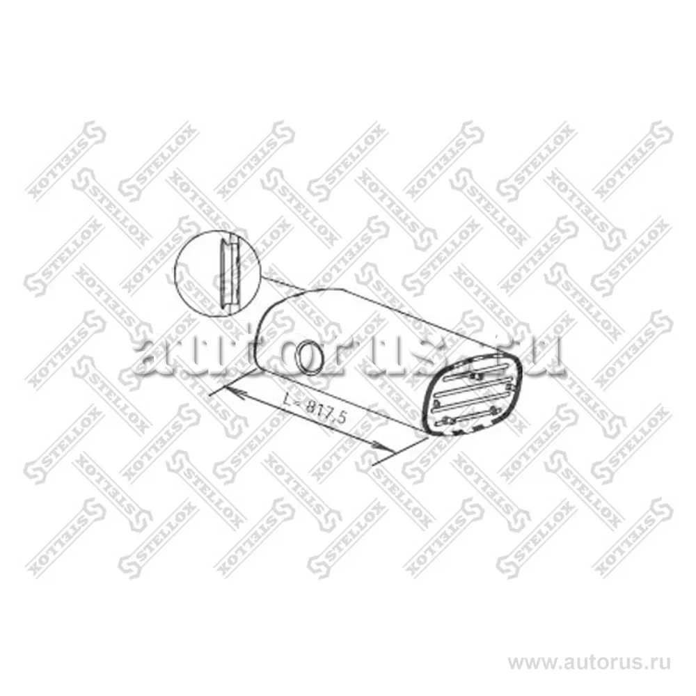 Резонатор(бочка) глушителя RVI STELLOX 8203105_SX