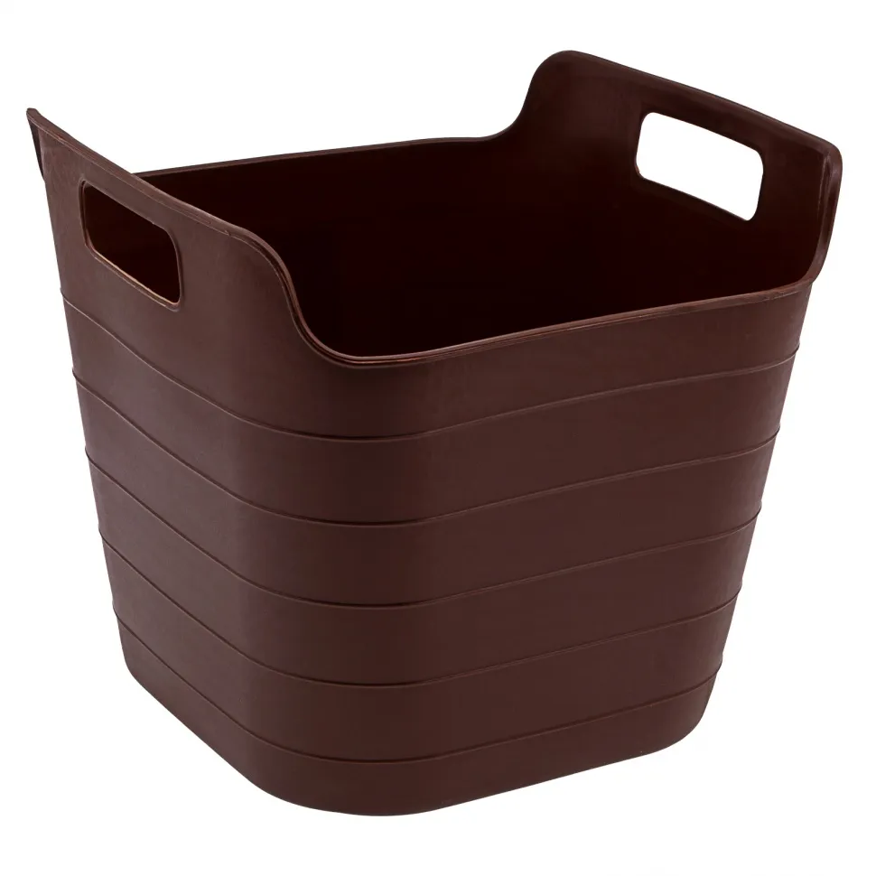 Ведро гибкое сверхпрочное 26 л, коричневое СИБРТЕХ 67509