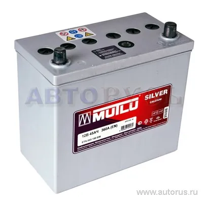 Аккумулятор MUTLU CALCIUM SILVER 45 А/ч обратная R+ 238x129x227 EN360 А