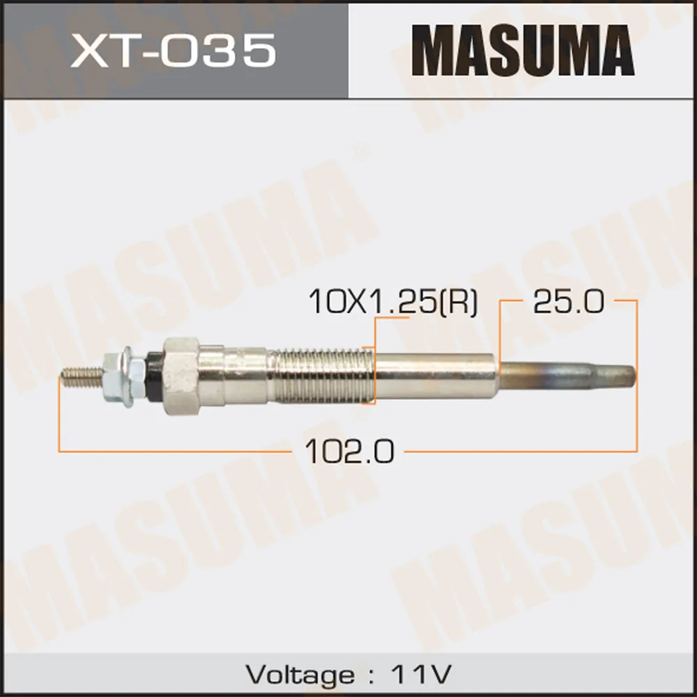 Свеча накаливания TOYOTA CALDINA MASUMA XT-035
