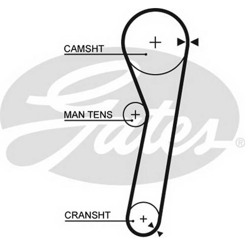 Ремень ГРМ DAIHATSU Charade 1,0L/SUBARU Libero 1,2L