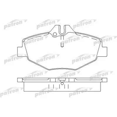 Колодки тормозные дисковые передн MERCEDES-BENZ: E-CLASS 02-, E-CLASS T-Model PATRON PBP1414