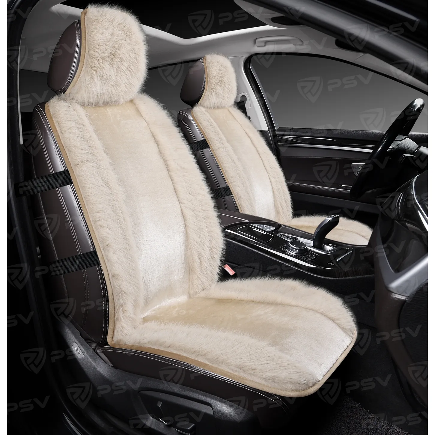 Накидка на сиденье меховая универсальная PSV Fox Premium FRONT (Бежевый), 1 штука PSV 137780