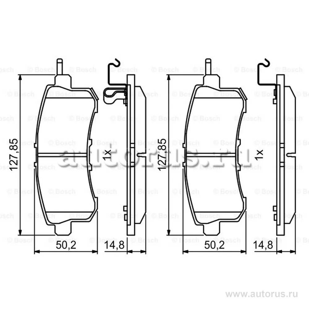 Колодки торм диск к-т задн Infiniti QX56 Nissan Patrol BOSCH 0986494778