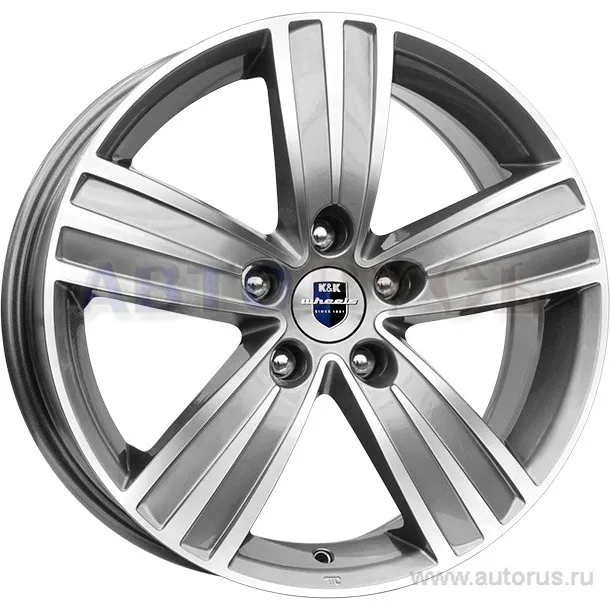 Диск литой R16 7J 5x130/84.1 ET43 КИК да Винчи алмаз аргентум 11778