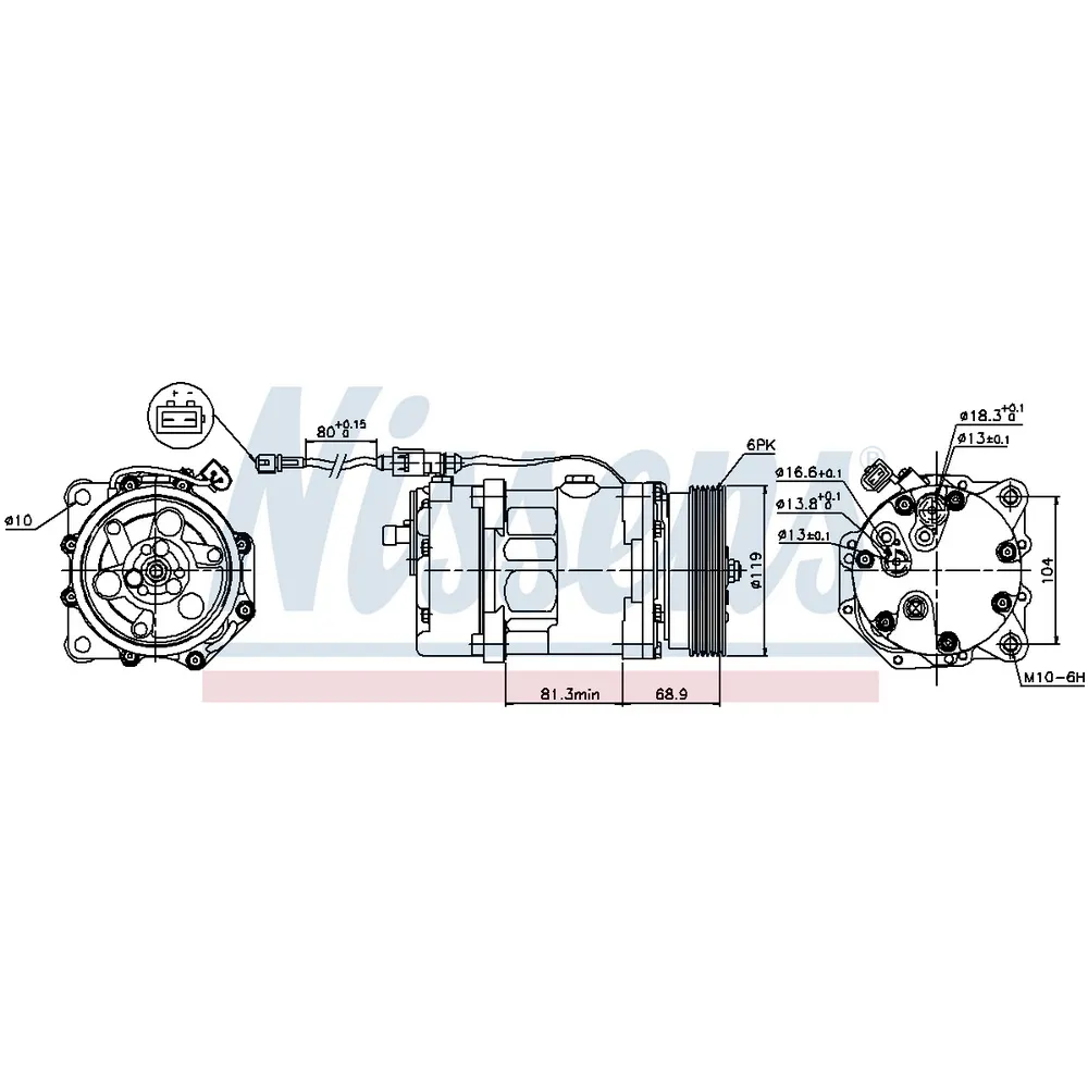 Компрессор кондиционера NISSENS 890761