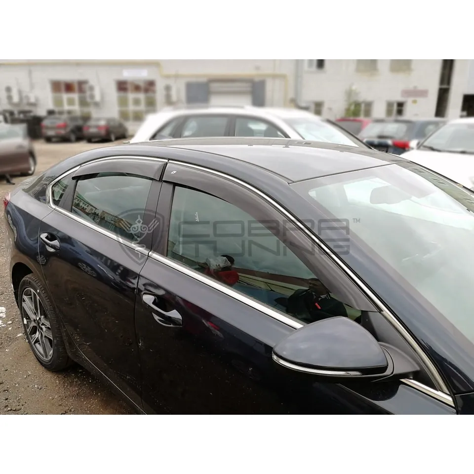 Дефлектора на окна Kia Cerato IV Sd 2018 деф.окон Cobra Tuning K15518