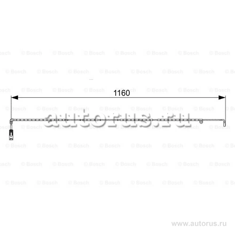 Датчик износа задних тормозных колодок BOSCH 1 987 473 055