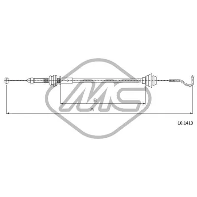 Трос газа FAVORIT NUOVO MOD. (NEW MODEL) Metalcaucho 83297