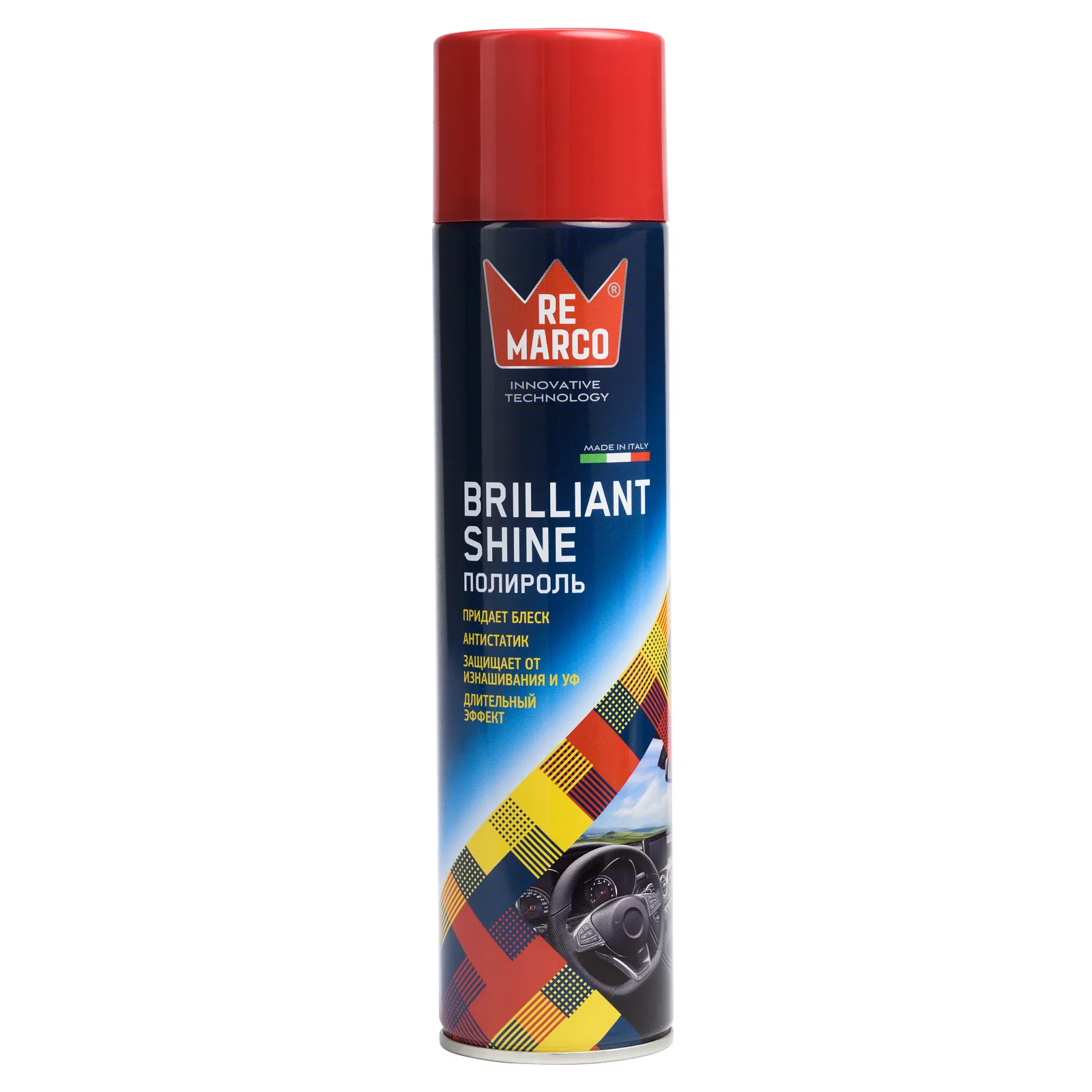 Полироль салона глянц. BRILLIANT SHINE Red Fruits 400 мл (аэрозоль) RE MARCO RM410