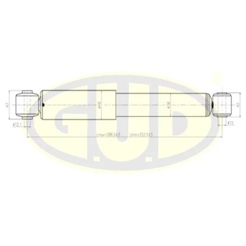 АМОРТИЗАТОР ЗАДН ГАЗ OPEL ASTRA G 98- G.U.D GSA343306