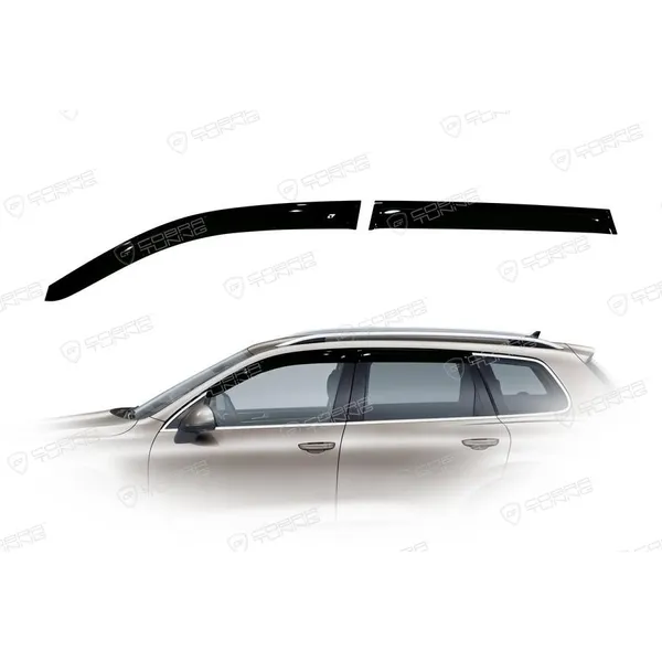 Дефлектора на окна VW Touareg II 2010EuroStandardдеф.окон Cobra Tuning VE23210