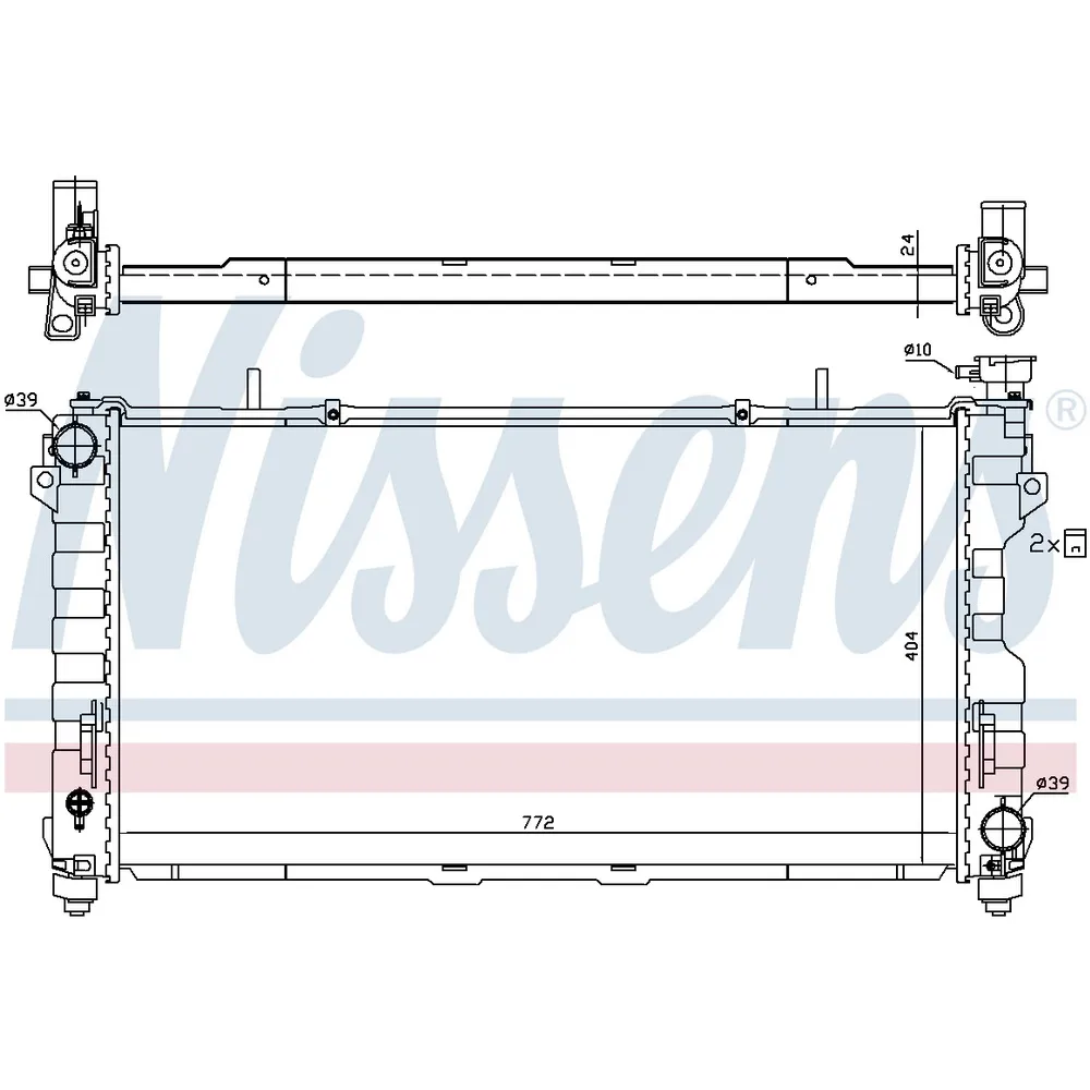 Радиатор основной NISSENS 61005