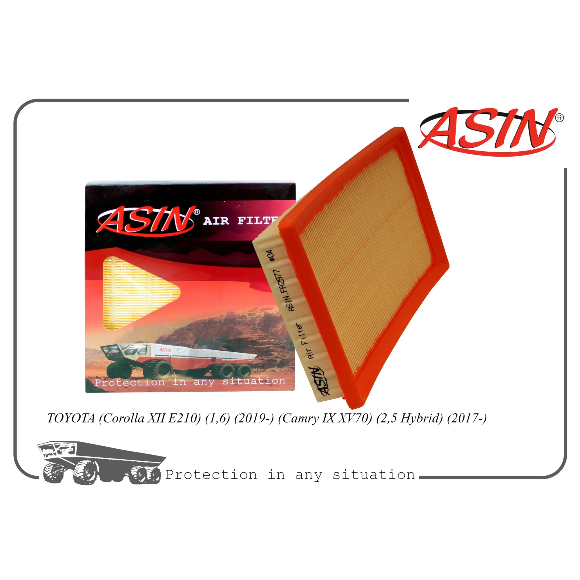 Фильтр воздушный 17801-0T060/ASIN.FA2977 ASIN ASIN ASIN.FA2977