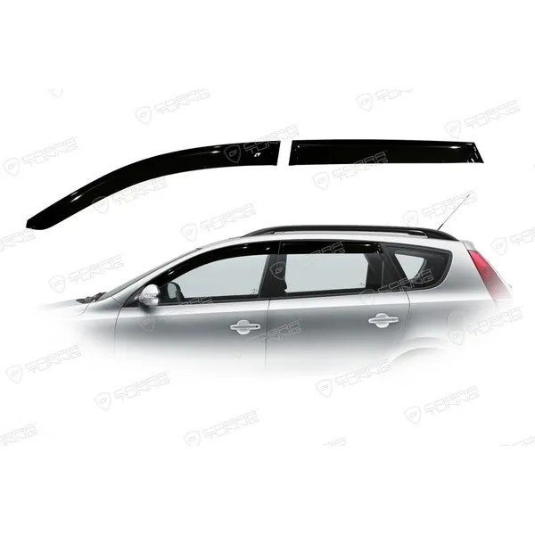Дефлектора на окна Hyundai I30 I Wagon 2007-2011EuroStandard деф.окон Cobra Tuning HE20707