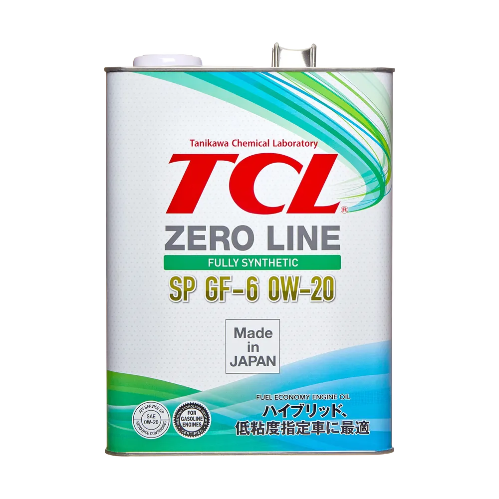 Масло моторное TCL Zero Line Fully Synth, Fuel Economy, SP, GF-6, 0W20, 4л TCL Z0040020SP