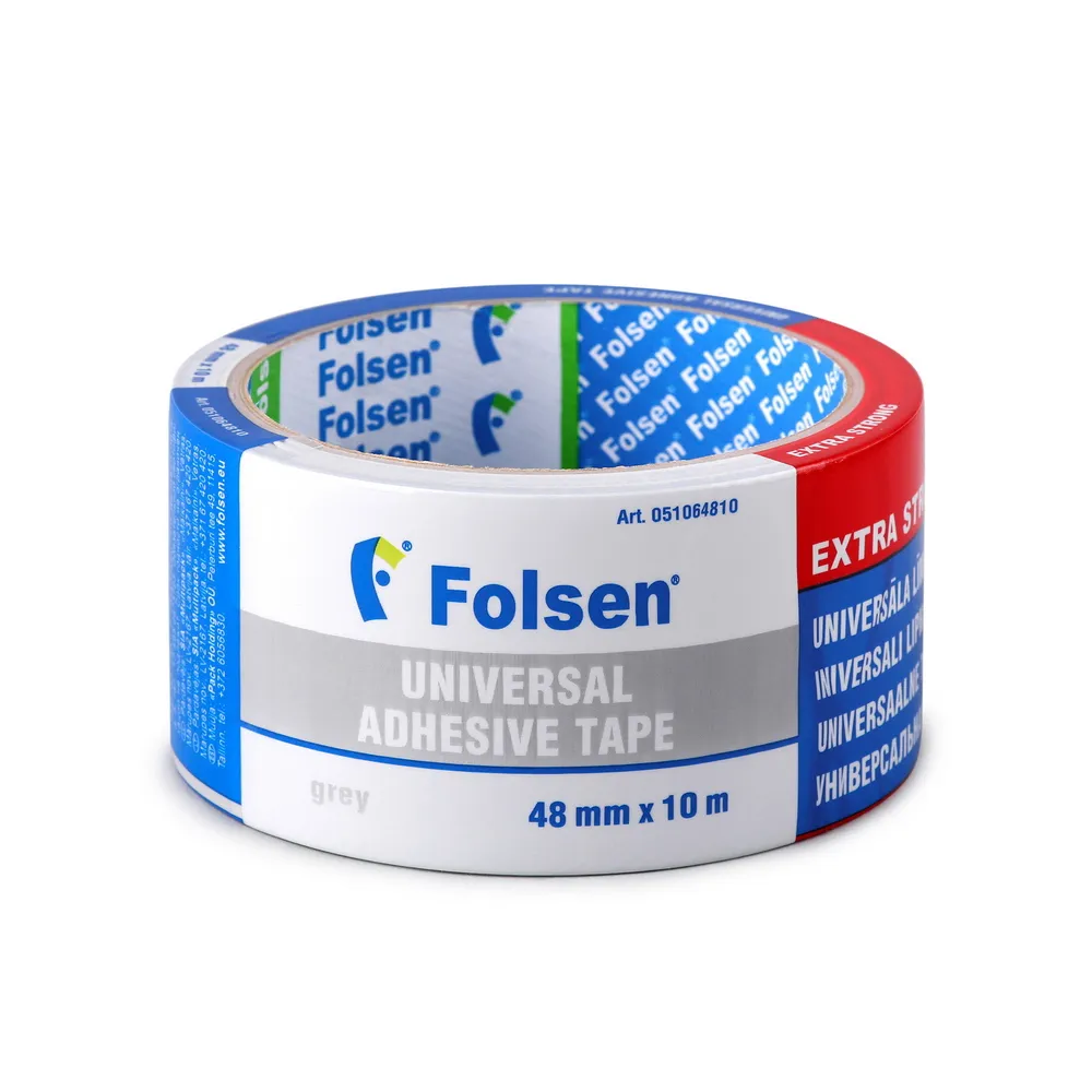 Тканевая влагоустойчивая лента Folsen 48 мм x10 м серая Folsen 051064810