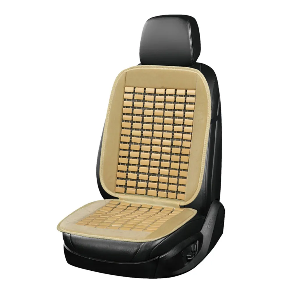 Накидка на переднее сидение Massage-01 бамбук/полиэстер бежевый; SKYWAY SKYWAY S01302036
