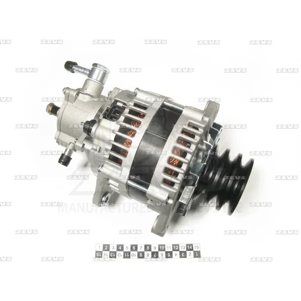 Генератор 24v, 100a/80a с алюминевым насосом ZEVS JFZ1850