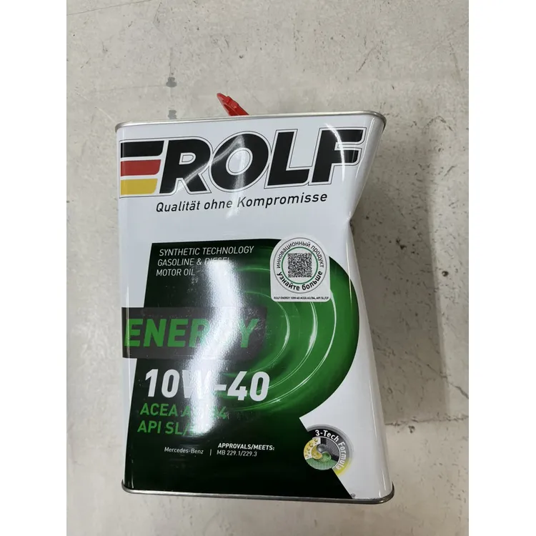 Масло моторное ROLF ENERGY 10W-40 полусинтетическое 4 л УЦЕНКА! 322227-N8