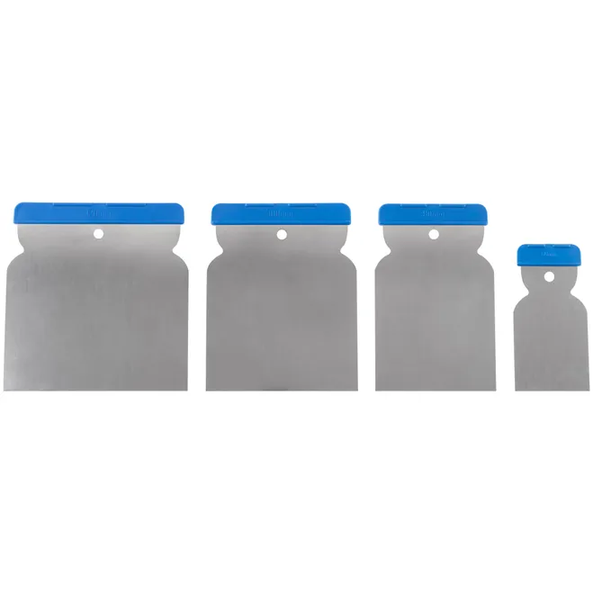 Шпатели металлические, набор 4 шт.(Япончик) 50/80/100/120 мм КУРС 06748