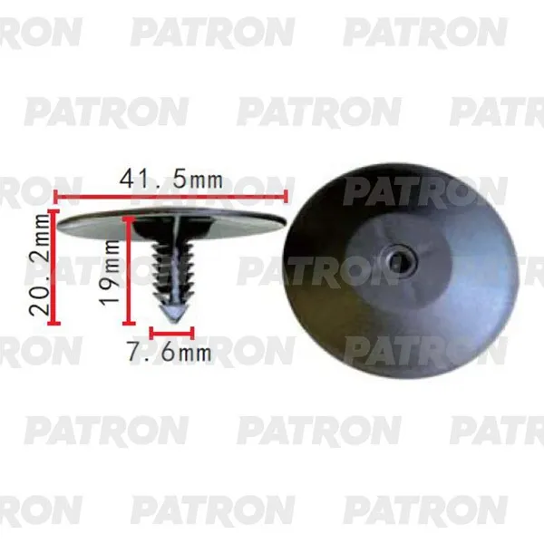 Клипса пластмассовая GM Применяемость: Клипса фиксатор утеплитель капот PATRON P372135