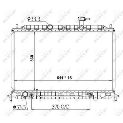 Радиатор охлаждения двигателя NRF NRF 50138