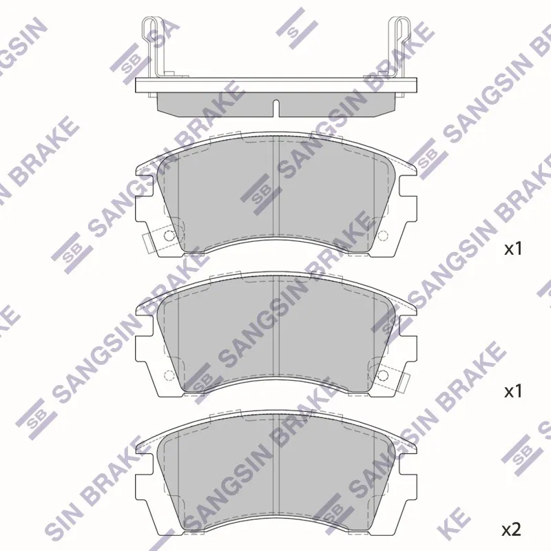 Колодки тормозные NISSAN SUNNY 1.6-2.0D 91-00 передние HI-Q SP1488