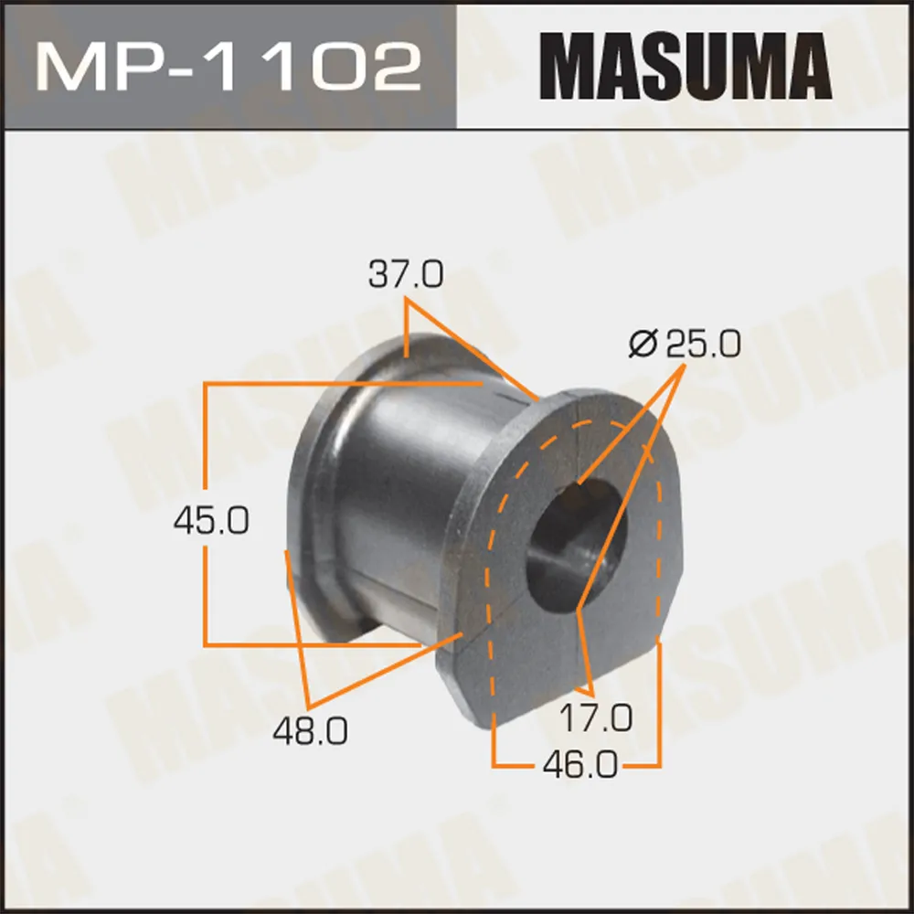 Втулка стабилизатора MITSUBISHI L200 MASUMA MP-1102