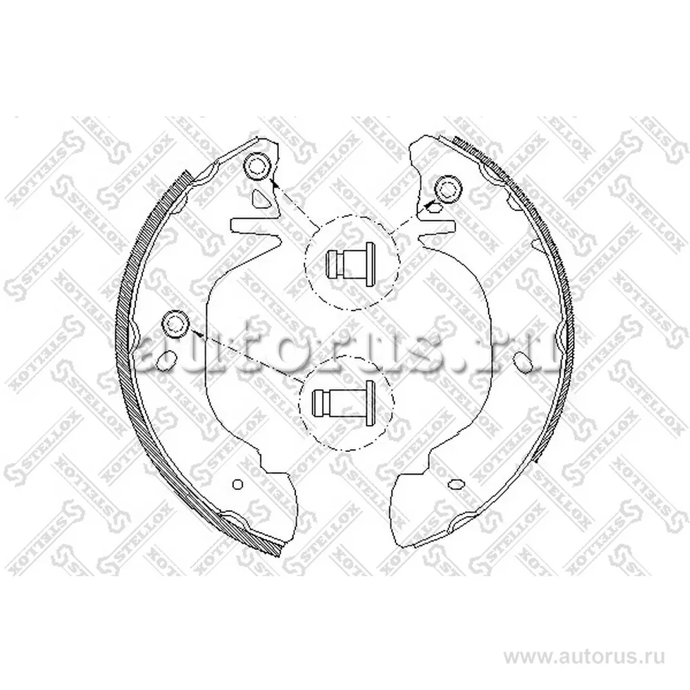 Колодки барабанные Ford Transit 80-1 STELLOX 316 100-SX