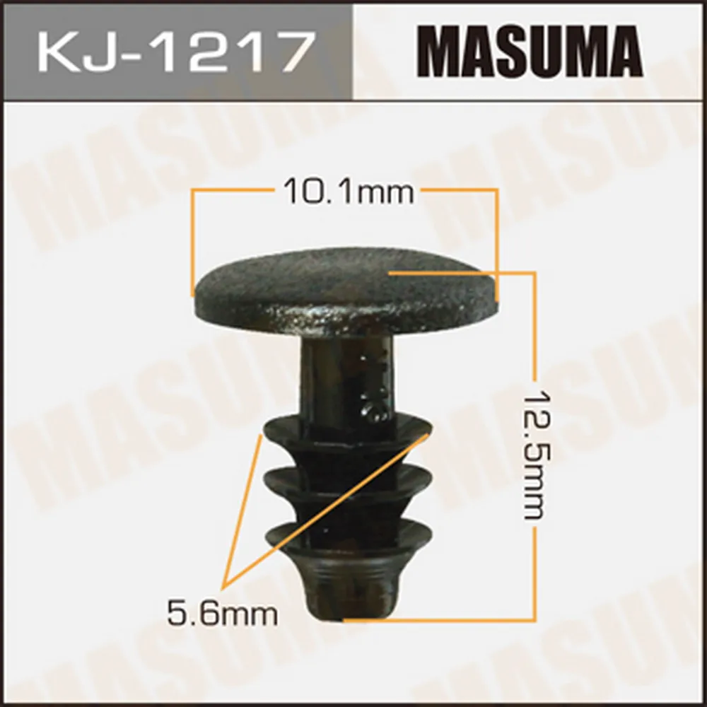 Клипса автомобильная уп.50 MASUMA KJ-1217