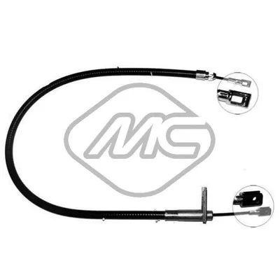 Трос ручника MER CLASSE C 180-200-220-250D-280 ALL DX-RH Metalcaucho 81008