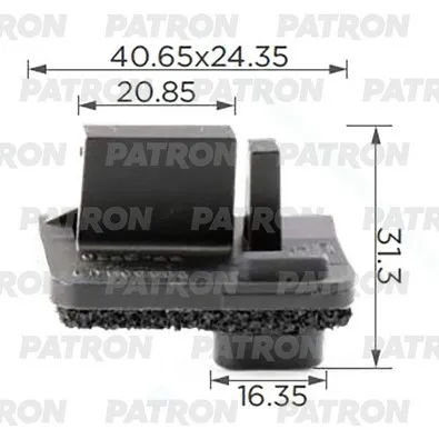 Клипса пластмассовая GM применяемость: Клипса фигурная PATRON P37-3625