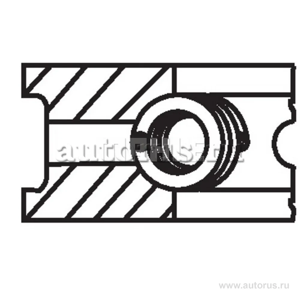 Кольца поршневые (комплект на 1 цилиндр) FIAT/PSA /D=70mm STD KNECHT/MAHLE 00726N0