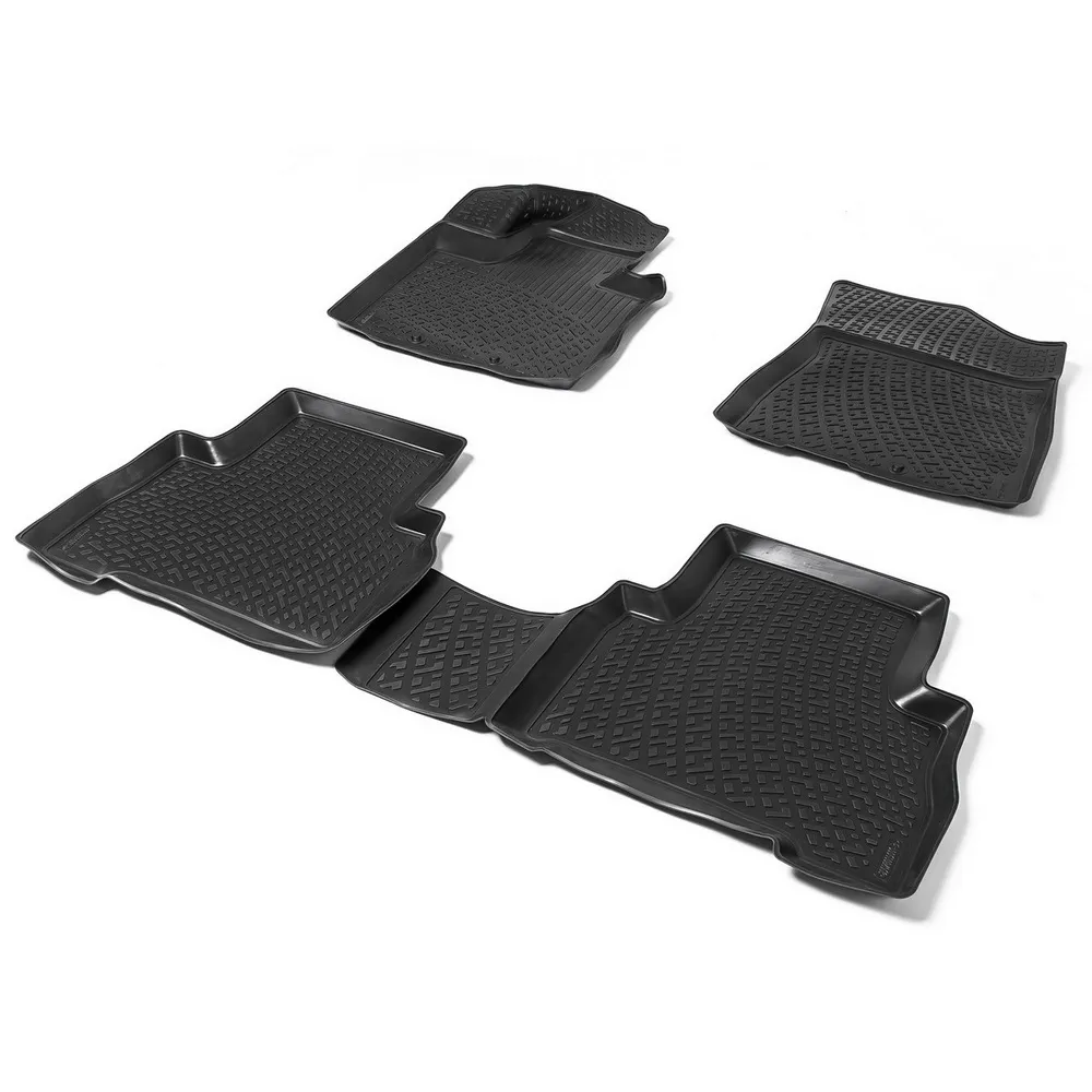 Коврики салона Kia Sorento черный полиуретан 4 части AutoFlex 99028009001