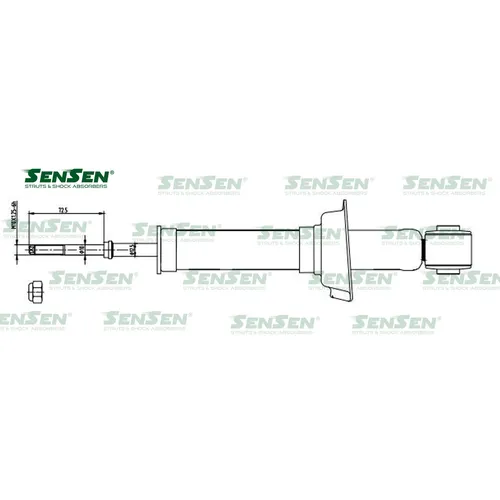 Аморт. зад. газ Mitsubishi ASX SENSEN 32120343