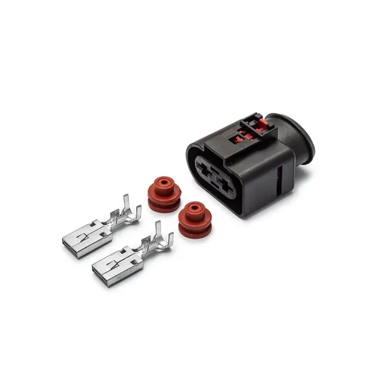 Разъем 1K0971955 (2pin) 2 контакта электроусилителя руля для Audi, Seat, Skoda, Volkswagen; блока управления вентилятором для Audi.