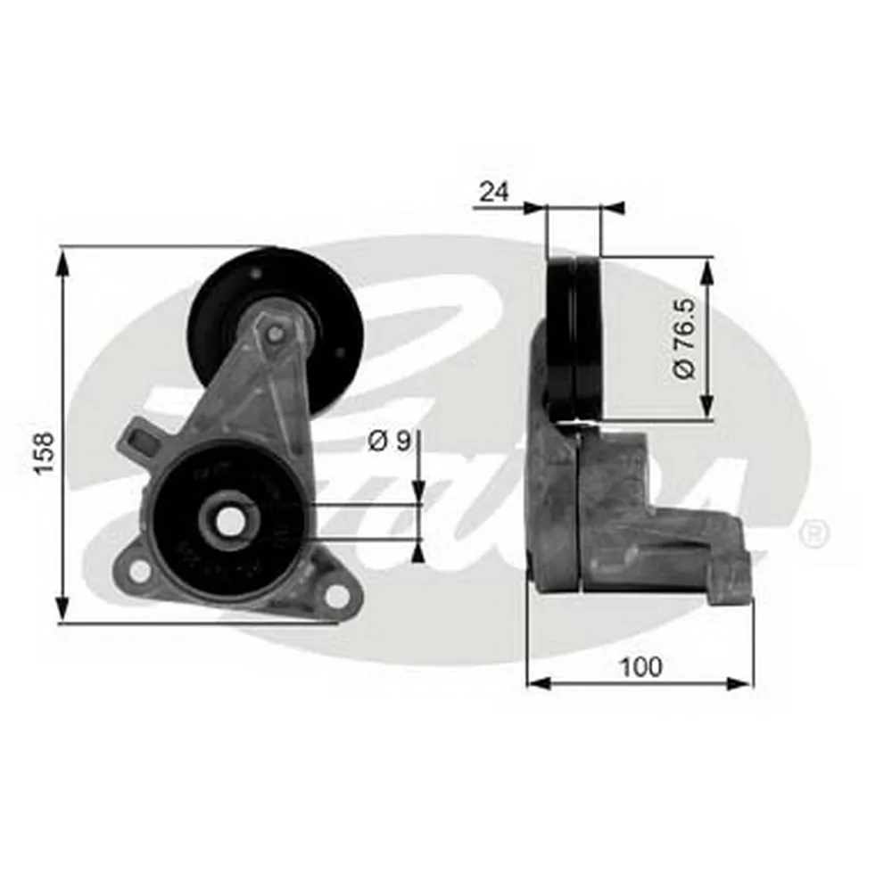Натяжитель ремня приводного VOLVO 850/S70/S80 2.5D 95-06