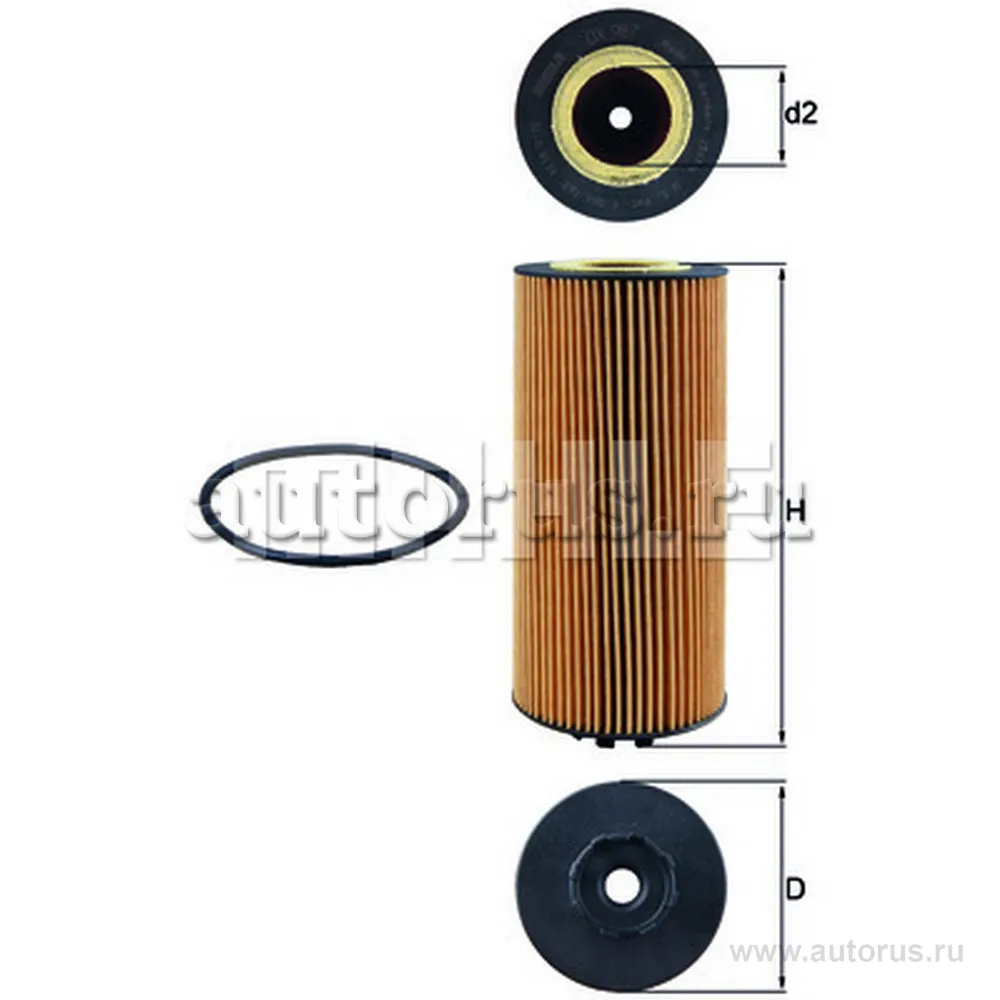 Фильтр масляный MB Actros/SETRA 400/500-Series Trucks KNECHT/MAHLE OX987D