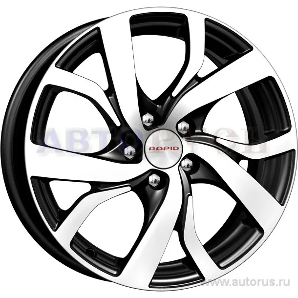 Диск литой R16 6.5J 4x114.3/67.1 ET45 КИК Палермо алмаз черный 50950