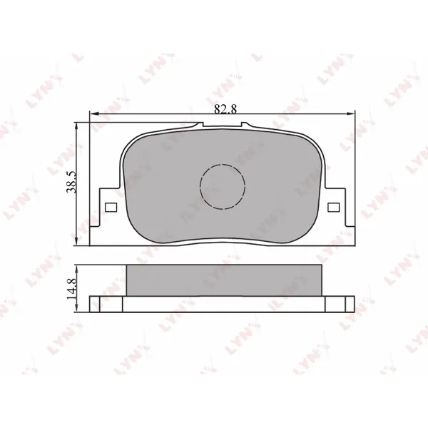 Колодки тормозные задние TOYOTA Camry(V20) 99-01 LYNXauto BD-7517