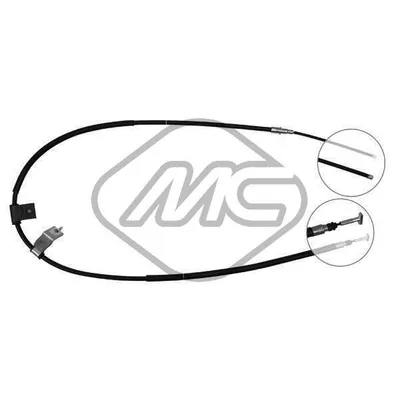 Трос ручника STRADA PICKUP DX-RH Metalcaucho 81362