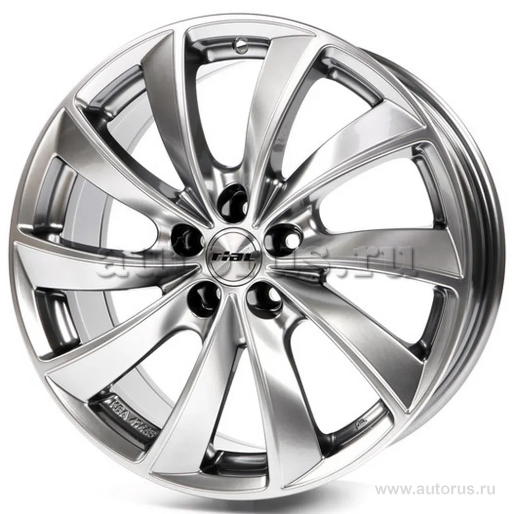 Диск литой R16 7.5J 5x112/70.1 ET48 Rial Lugano Sterling Silver LU75648B720