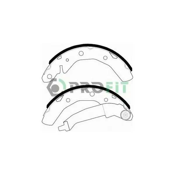 Колодки тормозные бараб._DAEWOO MATIZ 98- REAR Profit 50010566