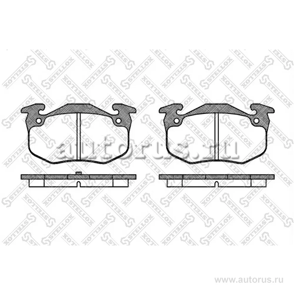 Колодки дисковые з. Peugeot 306 1.8i-2.0i/2. STELLOX 155 050-SX