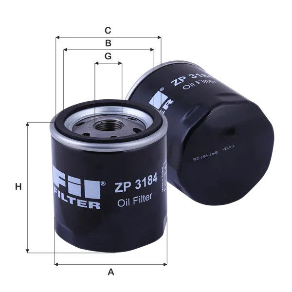 Фильтр масляный FORD NEW mot.Ecoboost 100/125pS FIL FILTER ZP3184