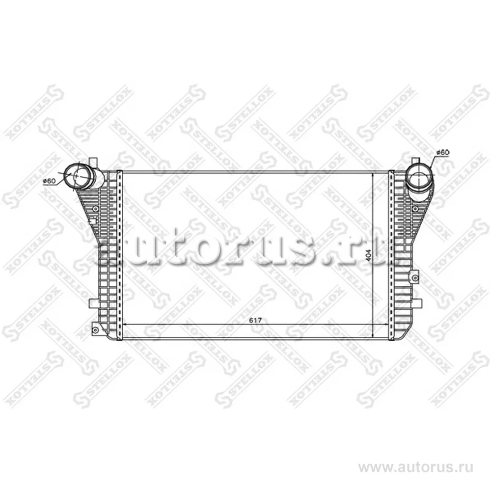 Интеркулер VW Passat 3C2 2.0TDi 05 STELLOX 1040222_SX